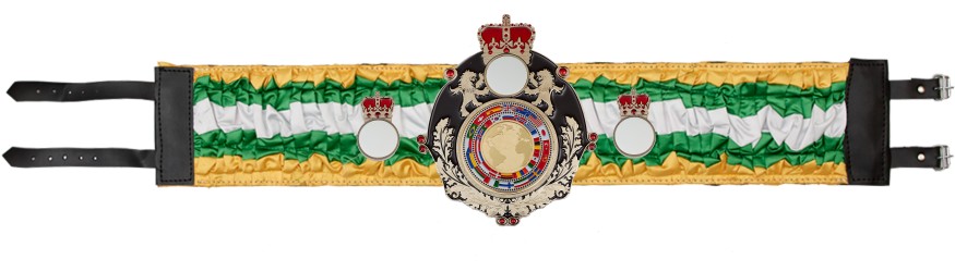 QUEENSBURY WORLD FLAGS SILK CHAMPIONSHIP BELT - QUEEN/B/FLAG/SILK - AVAILABLE IN 6 COLOURS